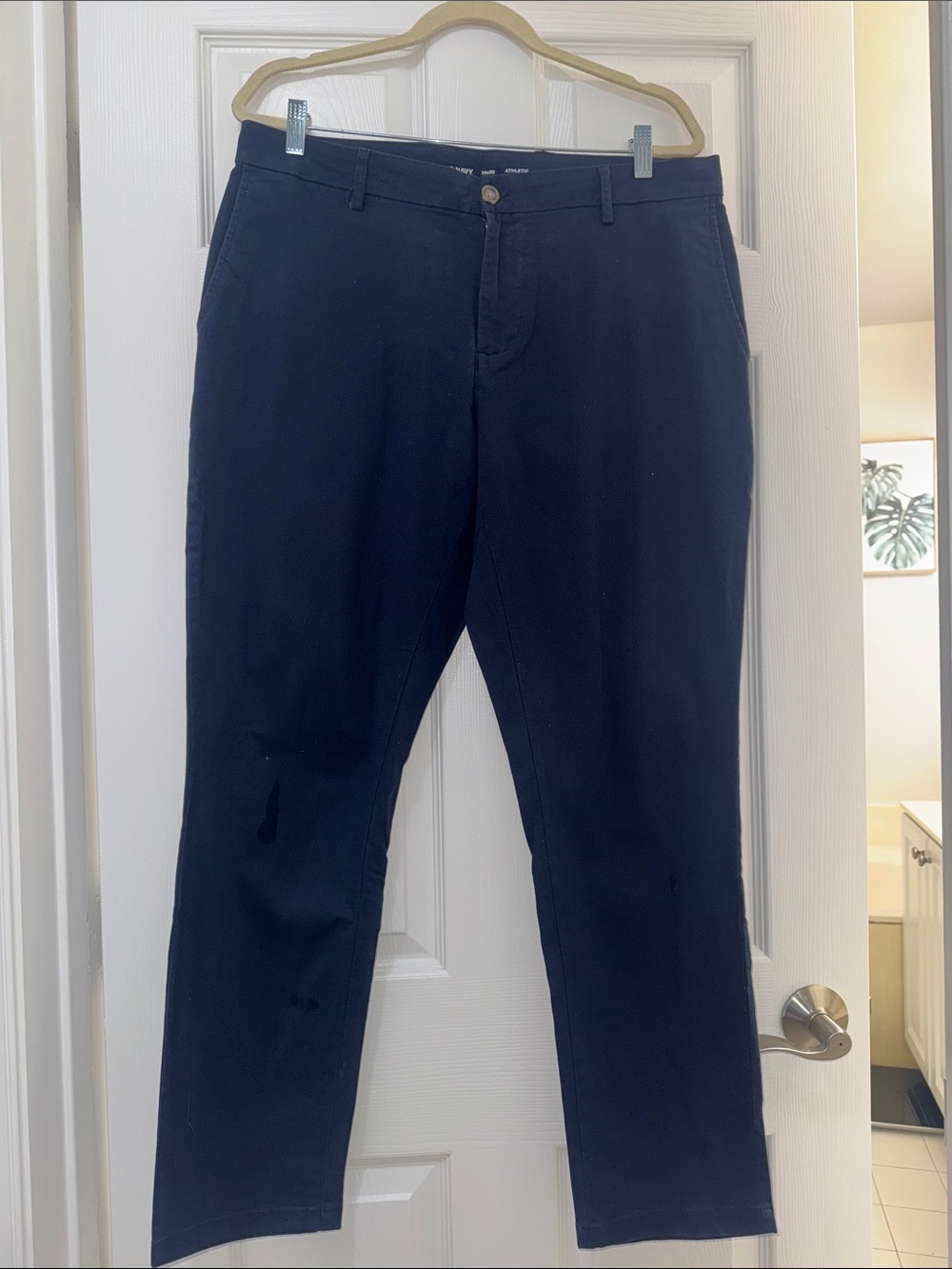 Old Navy Men's Navy Straight-Leg Chinos